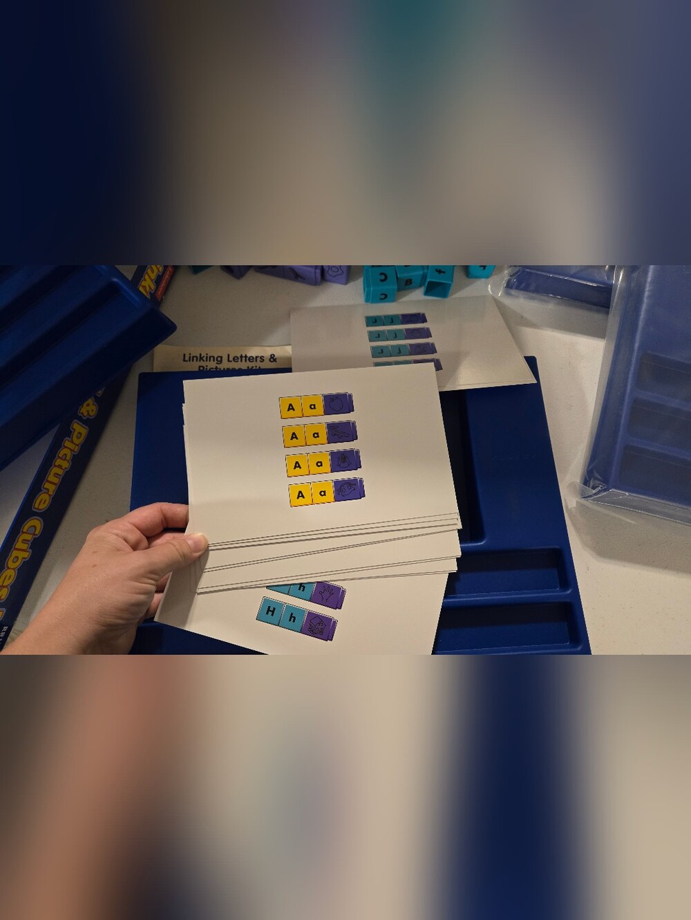 Lakeshore Learning Linking Letter & Picture Cubes - Picture 7 of 10